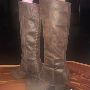 Fergalicious brown leather boots